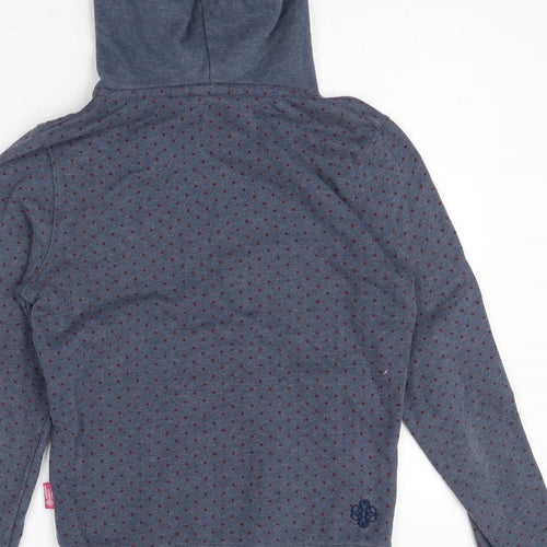 Supply Co Mens Multicoloured Polka Dot Cotton Pullover Hoodie Size S