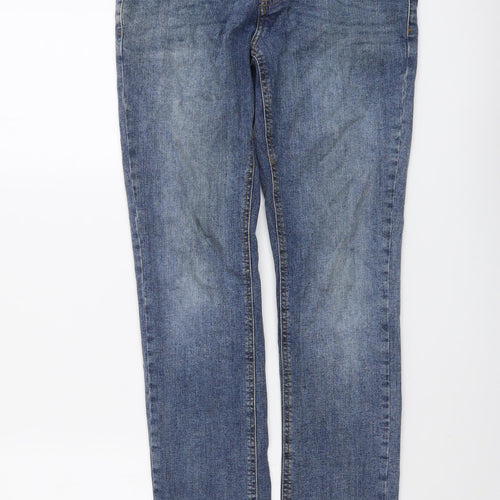 Denim & Co. Mens Blue Cotton Skinny Jeans Size 30 in L32 in Regular Button