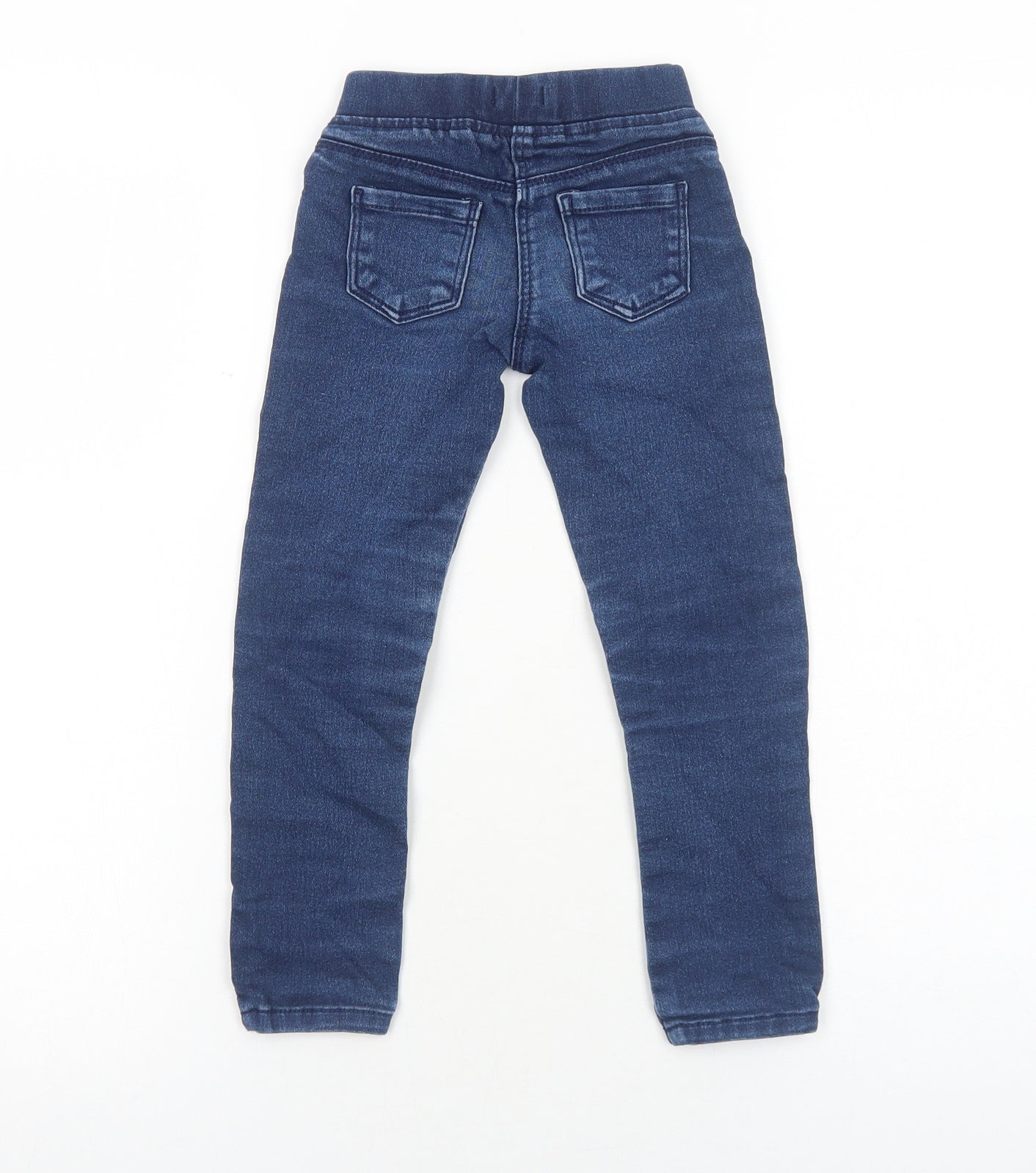 Preworn Boys Blue Cotton Straight Jeans Size 3 Years Regular Pullover