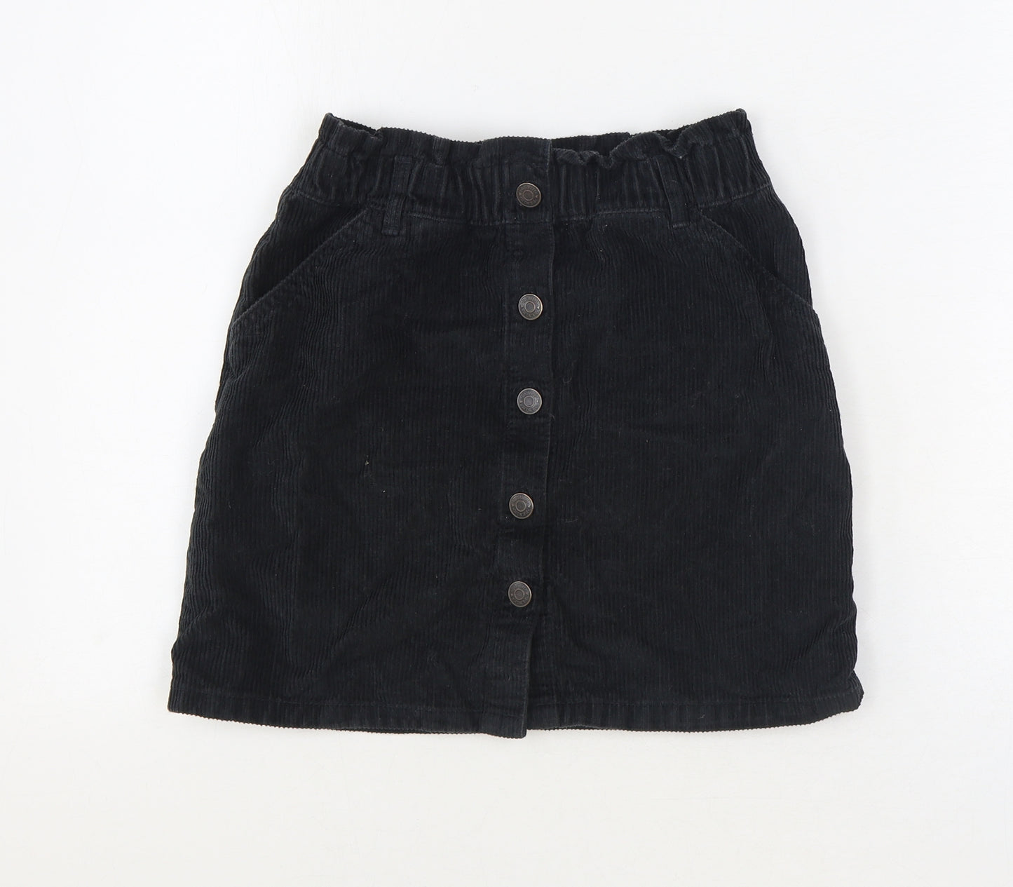 TU Girls Black Chlorofibre Straight & Pencil Skirt Size 10-11 Years Regular Button