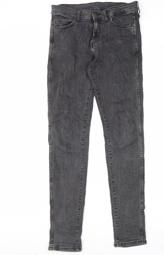 Dr. Denim Mens Black Cotton Skinny Jeans Size 31 in L32 in Regular Zip