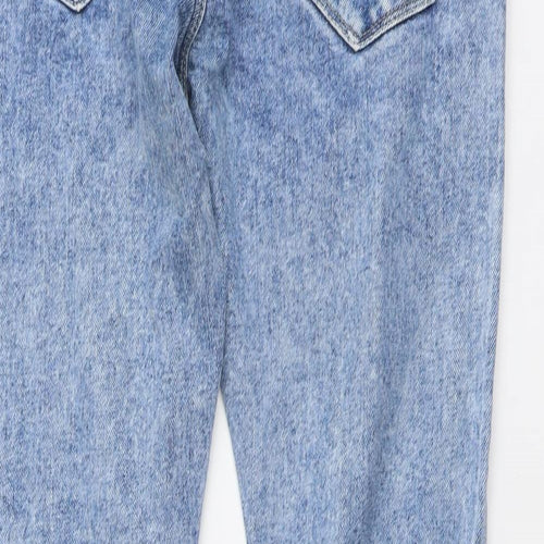 Topman Mens Blue Cotton Skinny Jeans Size 30 in L28 in Regular Button - Vintage Wash