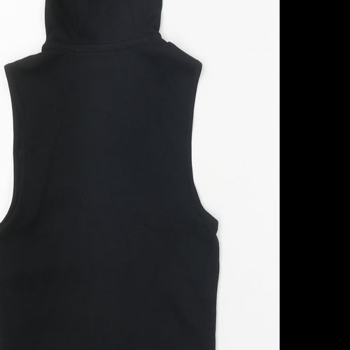 F&F Boys Black Camouflage Cotton Full Zip Hoodie Size 7-8 Years Zip - Colourblock
