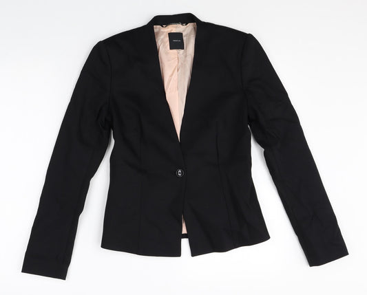 Vanilia Womens Black Acetate Jacket Blazer Size 8
