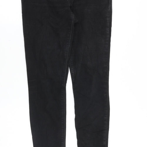 Gap Girls Black Cotton Skinny Jeans Size 13 Years Regular Zip