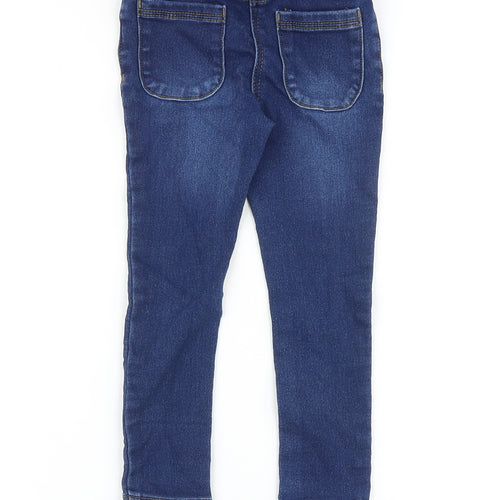 Nutmeg Girls Blue Cotton Skinny Jeans Size 2-3 Years Regular Pullover