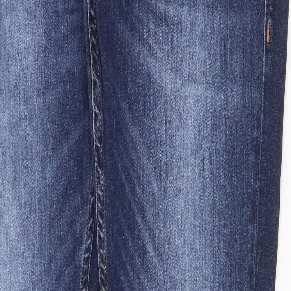 JACK & JONES Mens Blue Cotton Skinny Jeans Size 30 in Regular Zip