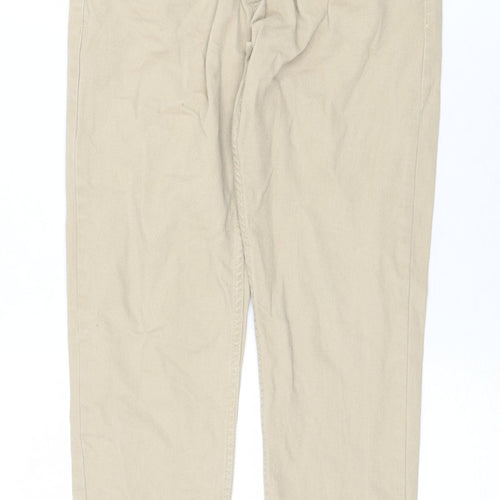 Denim & Co. Mens Beige Cotton Skinny Jeans Size 30 in Regular Zip