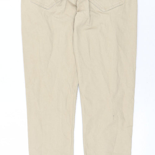 Denim & Co. Mens Beige Cotton Skinny Jeans Size 30 in Regular Zip