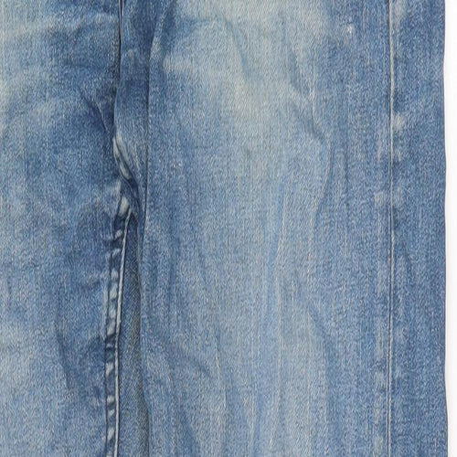 Burton Mens Blue Cotton Straight Jeans Size 28 in Regular Zip
