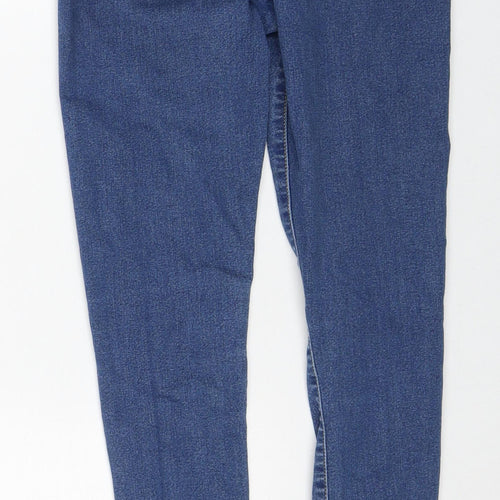 F&F Girls Blue Cotton Skinny Jeans Size 10-11 Years Regular Pullover
