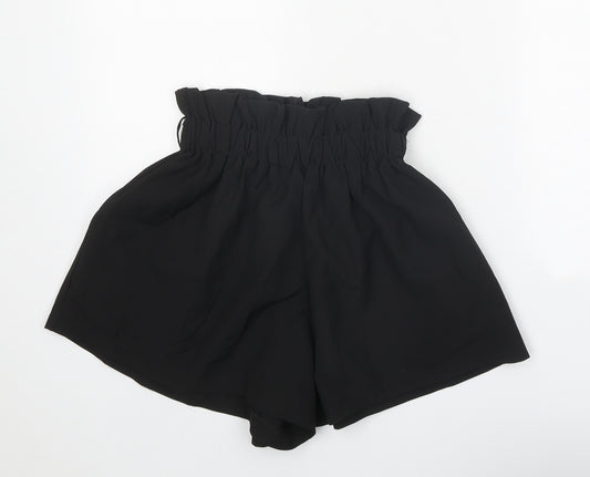Cherry Koko Womens Black Polyester Basic Shorts Size S Regular Pull On