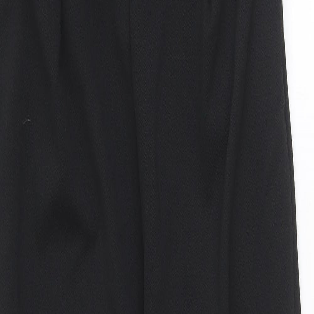 Stylewise Womens Black Polyester Jumpsuit One-Piece Size 12 Pullover