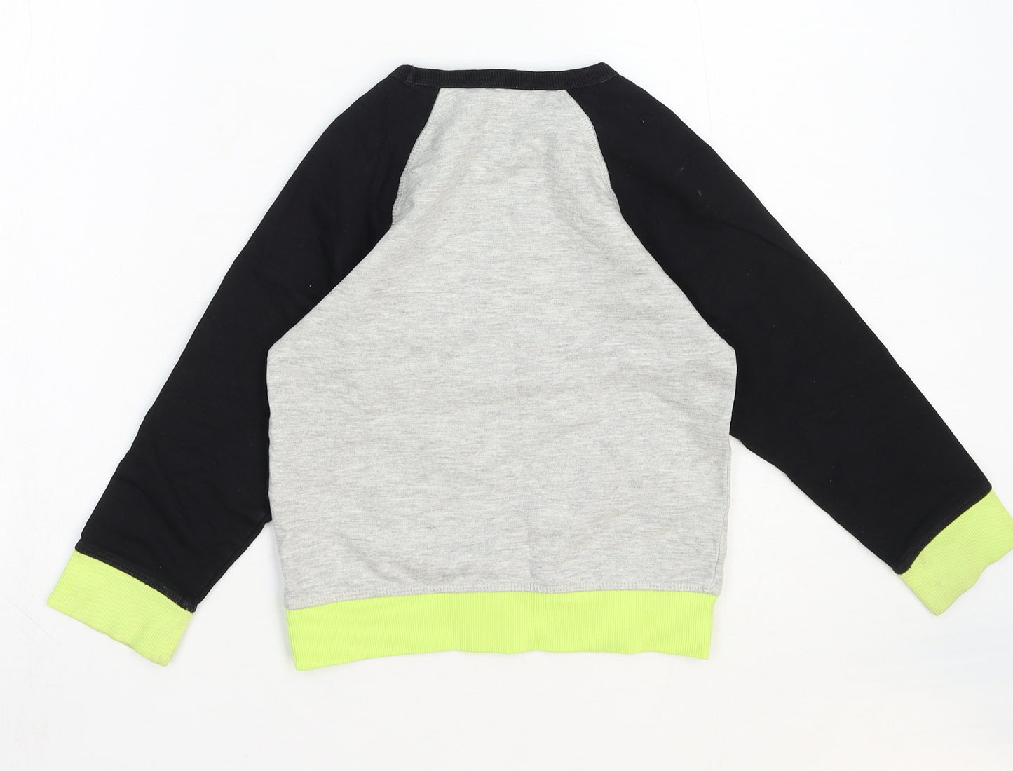 H&M Boys Multicoloured Cotton Pullover Sweatshirt Size 4-5 Years Pullover - Rocket