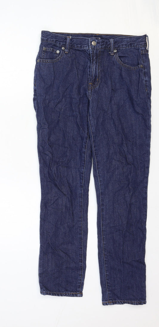 Gap Mens Blue Cotton Straight Jeans Size 26 in Regular Zip