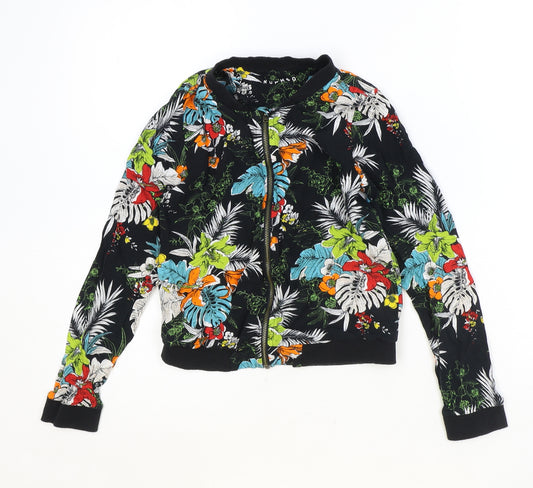 Nutmeg Boys Multicoloured Floral Jacket Size 8-9 Years Zip