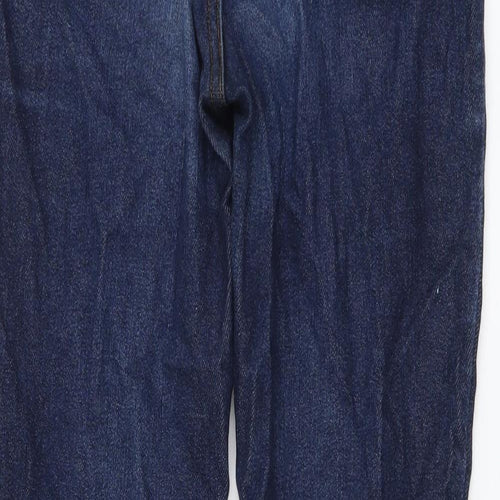 Lee Womens Blue Cotton Skinny Jeans Size 26 in L27 in Regular Button