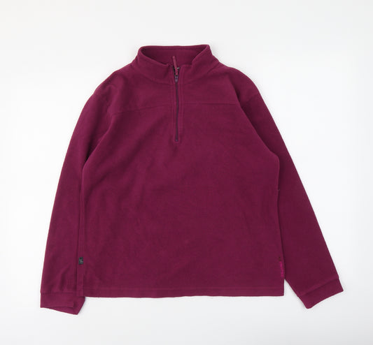 Mountain Life Girls Purple Polyester Pullover Sweatshirt Size 13-14 Years Zip