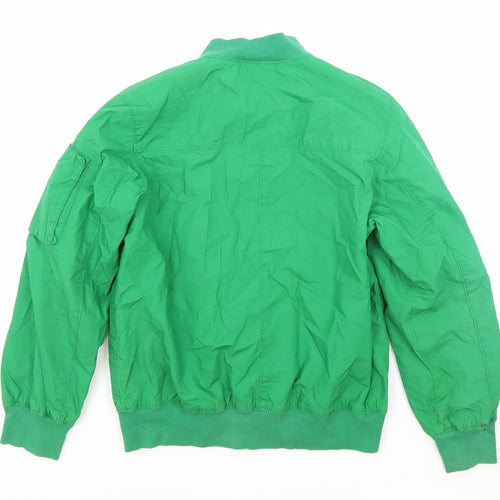 H&M Boys Green Jacket Size 11-12 Years Zip