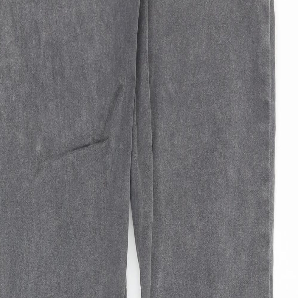 Preworn Mens Grey Cotton Skinny Jeans Size 34 in Regular Zip