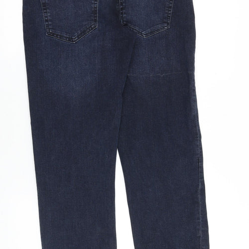 Denim & Co. Mens Blue Cotton Straight Jeans Size 30 in Regular Zip