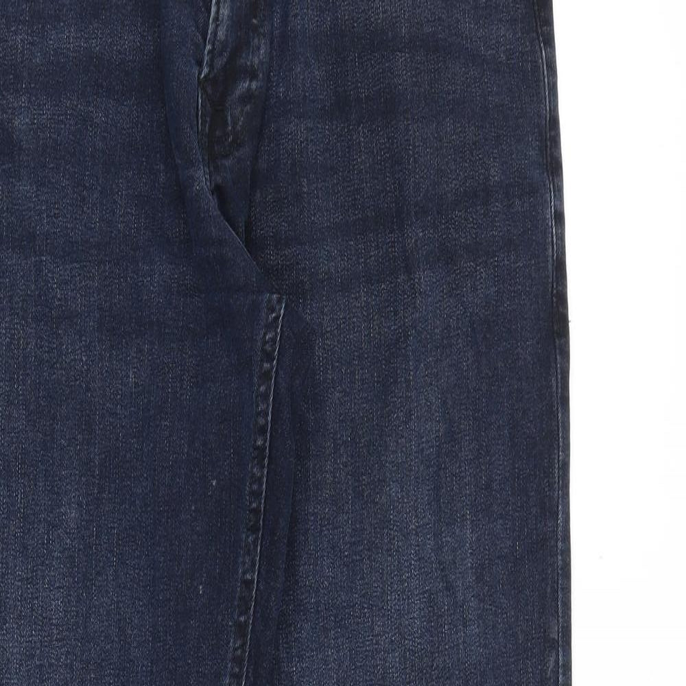 Denim & Co. Mens Blue Cotton Straight Jeans Size 30 in Regular Zip