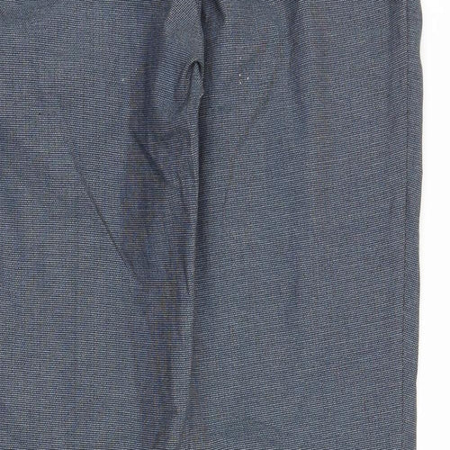 NEXT Mens Grey Polyester Trousers Size 34 in Regular Zip