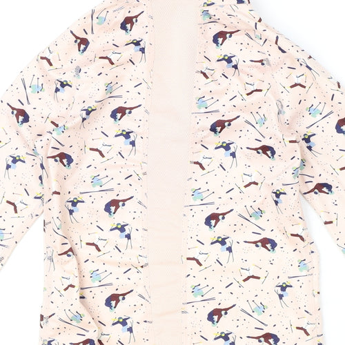 DECATHLON Girls Pink Geometric Polyester Pullover Sweatshirt Size 10 Years Zip - Birds
