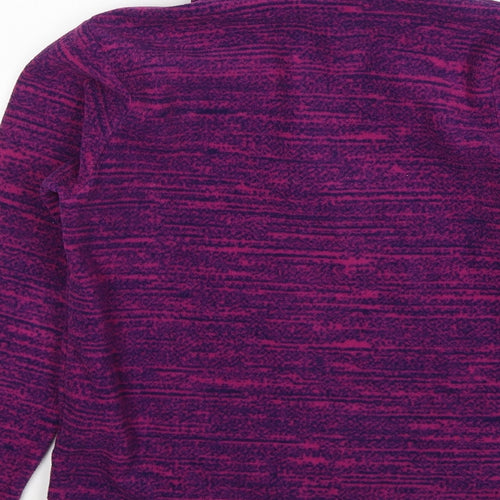 DECATHLON Girls Purple Polyester Pullover Sweatshirt Size 8 Years Pullover