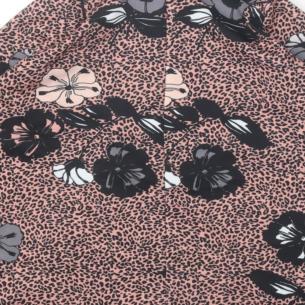Liu Jo Girls Pink Animal Print Polyester A-Line Size 2 Years Round Neck Zip