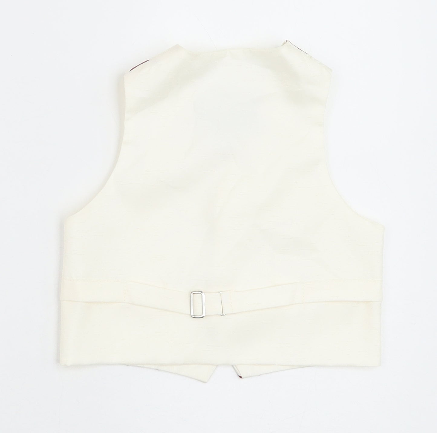 HEIRLOOM Boys Ivory Geometric Jacket Waistcoat Size 2 Years Button - Textured