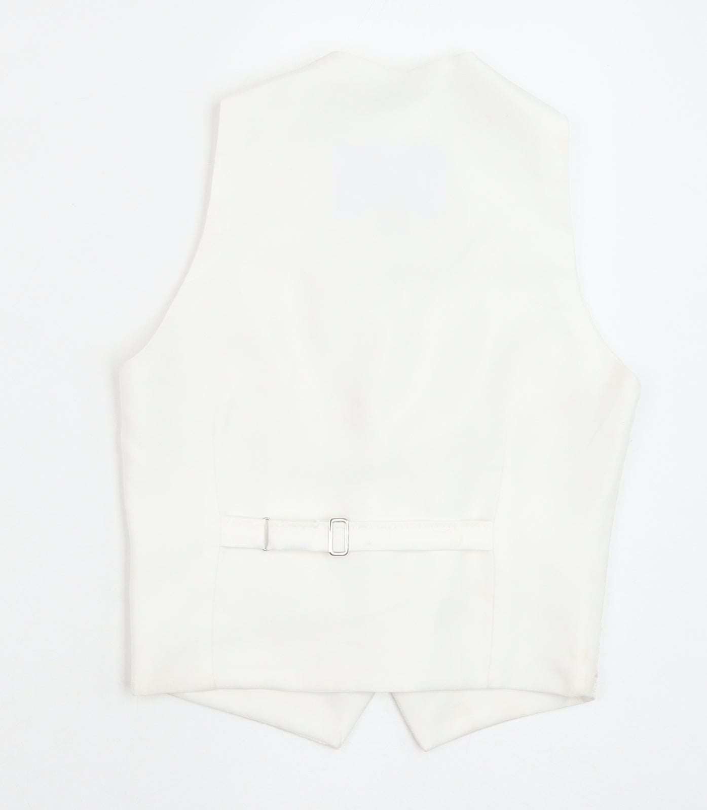 Berlington Bertie Boys White Geometric Jacket Waistcoat Size 7-8 Years Button