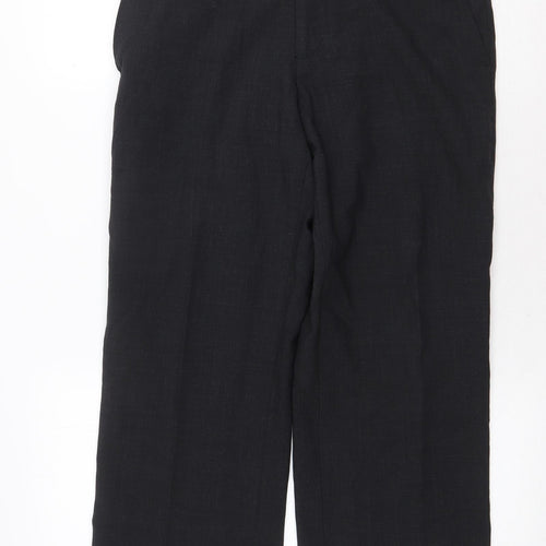 Tom English Mens Grey Polyester Trousers Size 32 in Regular Zip