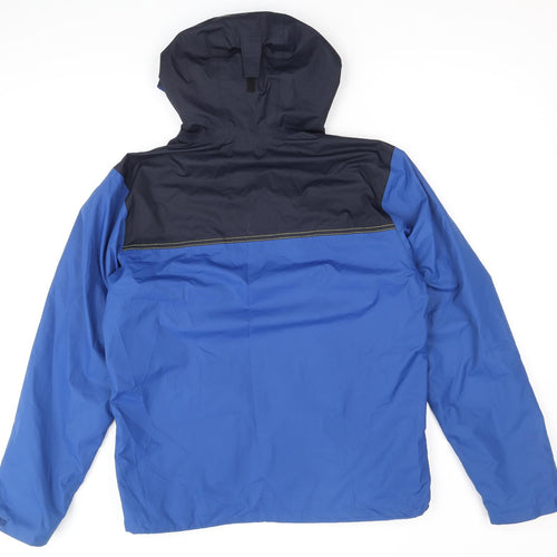 Quechua Mens Blue Anorak Coat Size M Zip