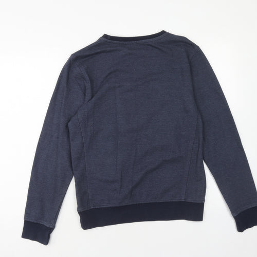 Blend Mens Blue Cotton Pullover Sweatshirt Size S - Jeansmaker