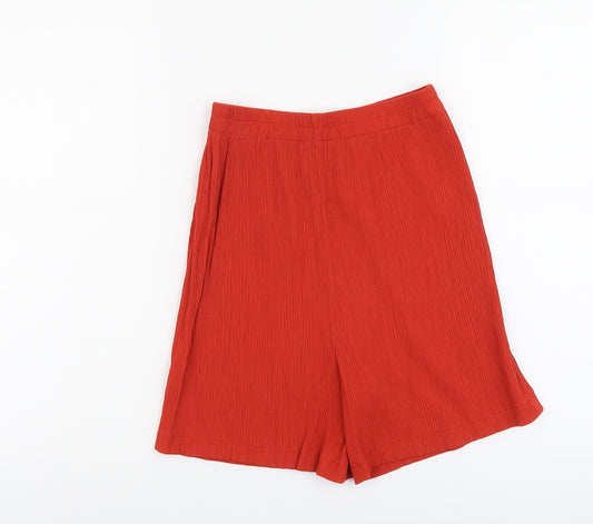 George Womens Red Polyester Bermuda Shorts Size 10 L5 in Regular Pull On