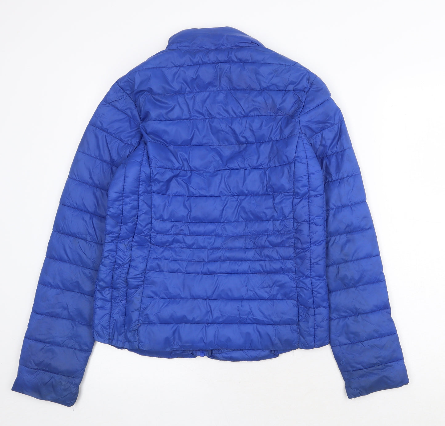 Primark Mens Blue Quilted Coat Size XS Zip