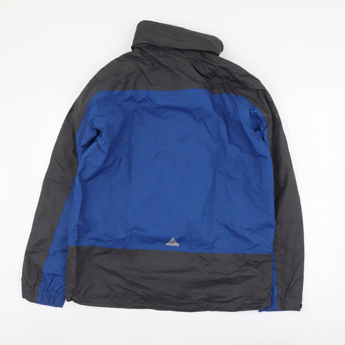 Crivit Mens Blue Rain Coat Coat Size L Zip