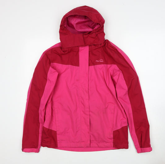 Peter Storm Girls Pink Windbreaker Jacket Size 13 Years Zip