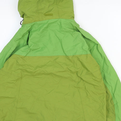 KOKO Girls Green Windbreaker Jacket Size 13 Years Zip