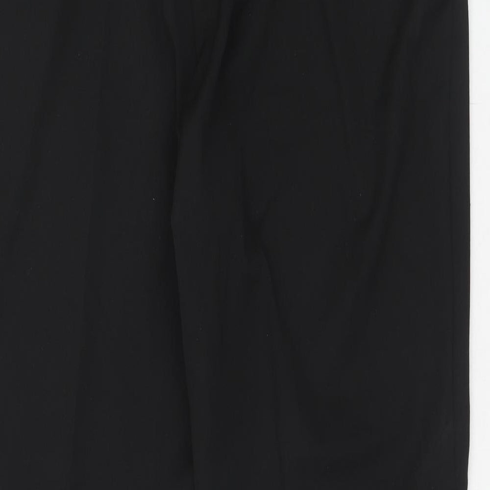 Savoir Womens Black Polyester Trousers Size 20 Regular Zip