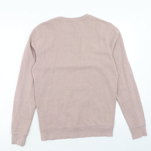 H&M Mens Pink Cotton Pullover Sweatshirt Size XS
