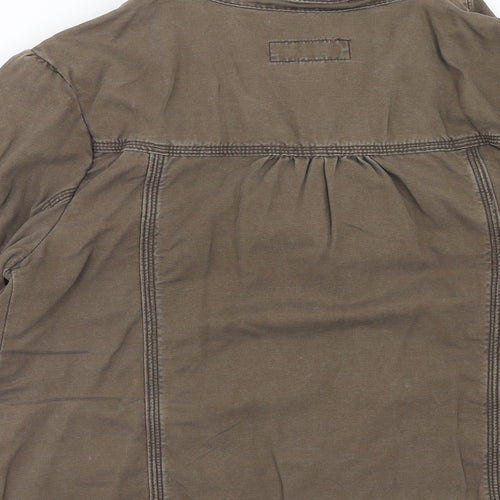 Liz Lange Womens Brown Jacket Blazer Size M Button