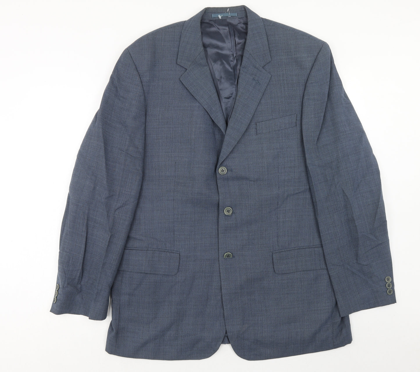 Ultimo Mens Blue Wool Jacket Suit Jacket Size 44 Regular