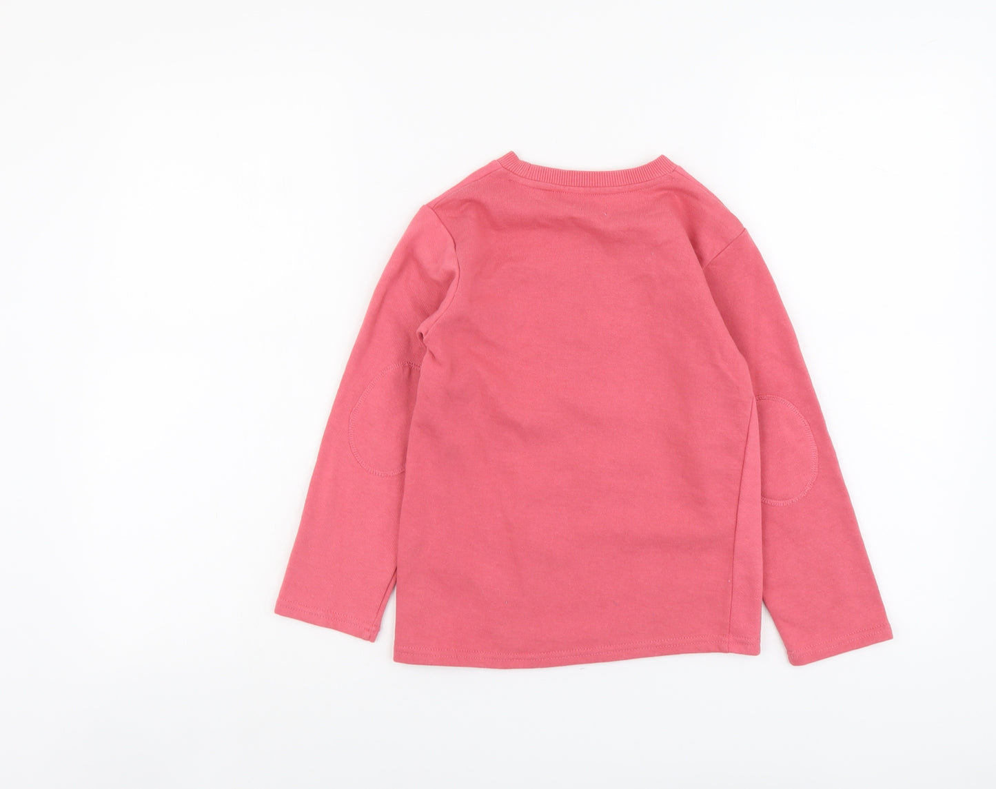 Basic Girls Pink Cotton Pullover Sweatshirt Size 7-8 Years Pullover - Coyotes