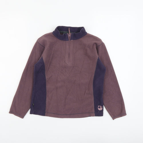Naparagon Boys Purple Polyester Pullover Sweatshirt Size 9-10 Years Zip