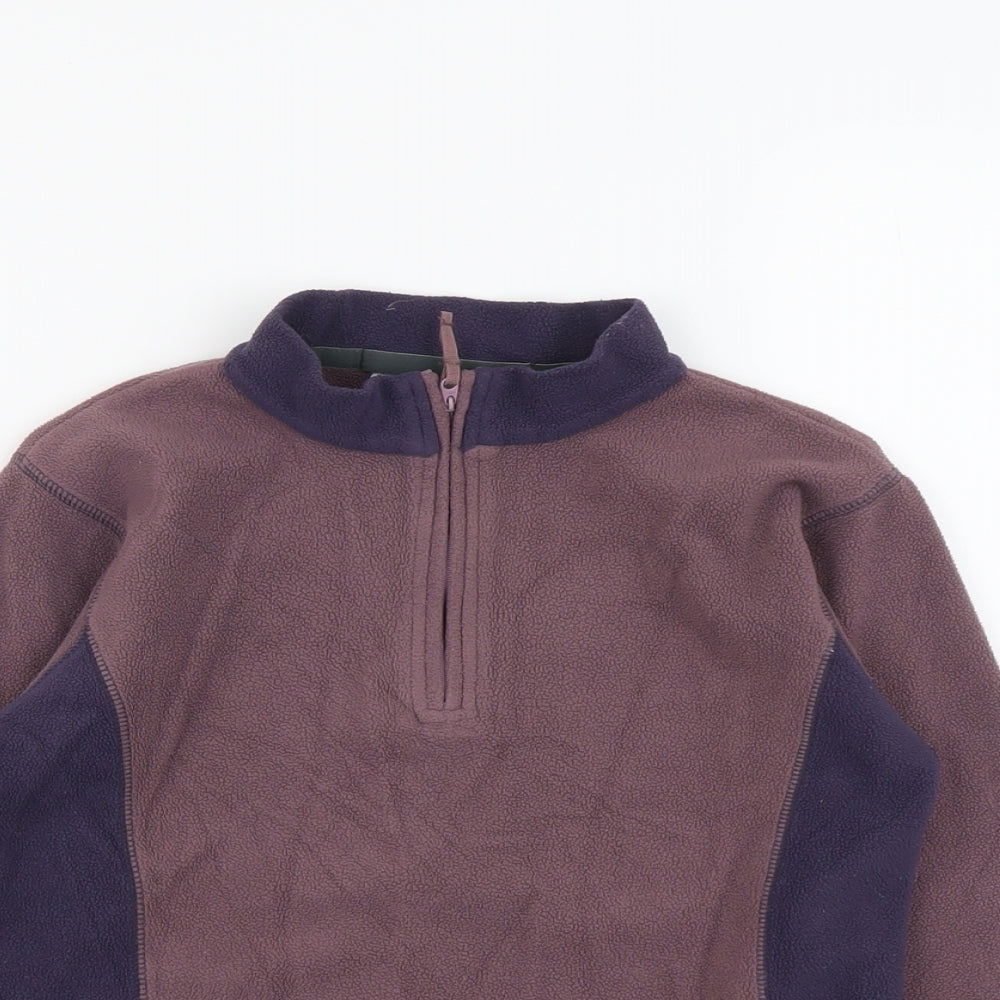 Naparagon Boys Purple Polyester Pullover Sweatshirt Size 9-10 Years Zip