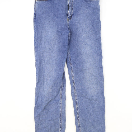 ASOS Mens Blue Cotton Straight Jeans Size 30 in Regular Zip