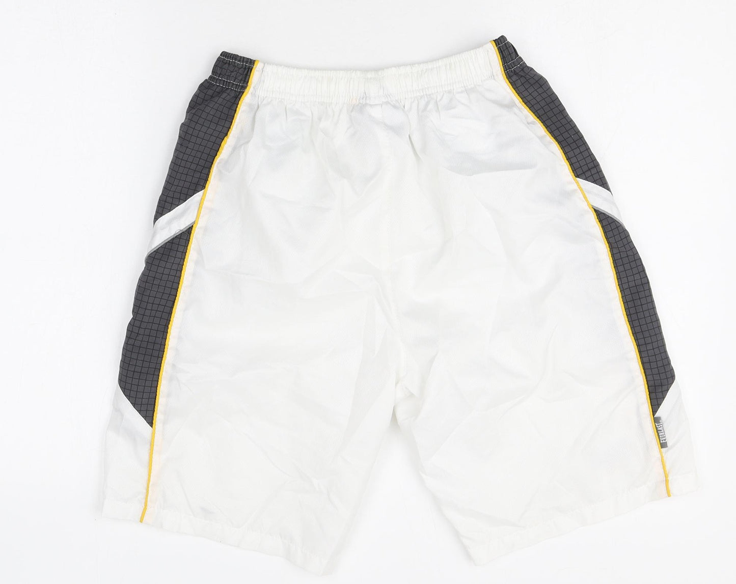 Everlast Boys White Polyester Sweat Shorts Size 13 Years Regular Drawstring