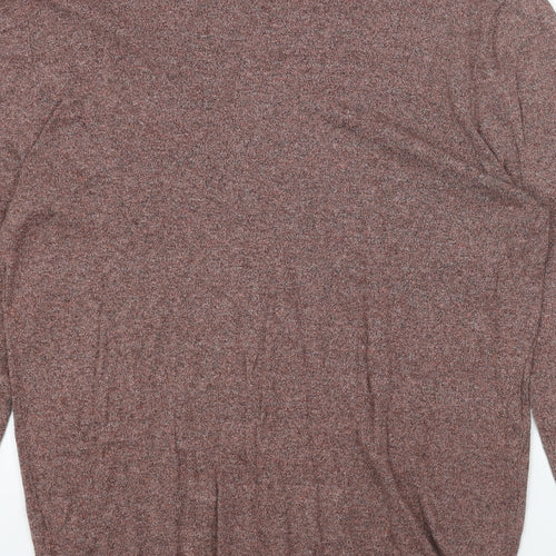 ASOS Mens Brown Round Neck Acrylic Pullover Jumper Size M Long Sleeve